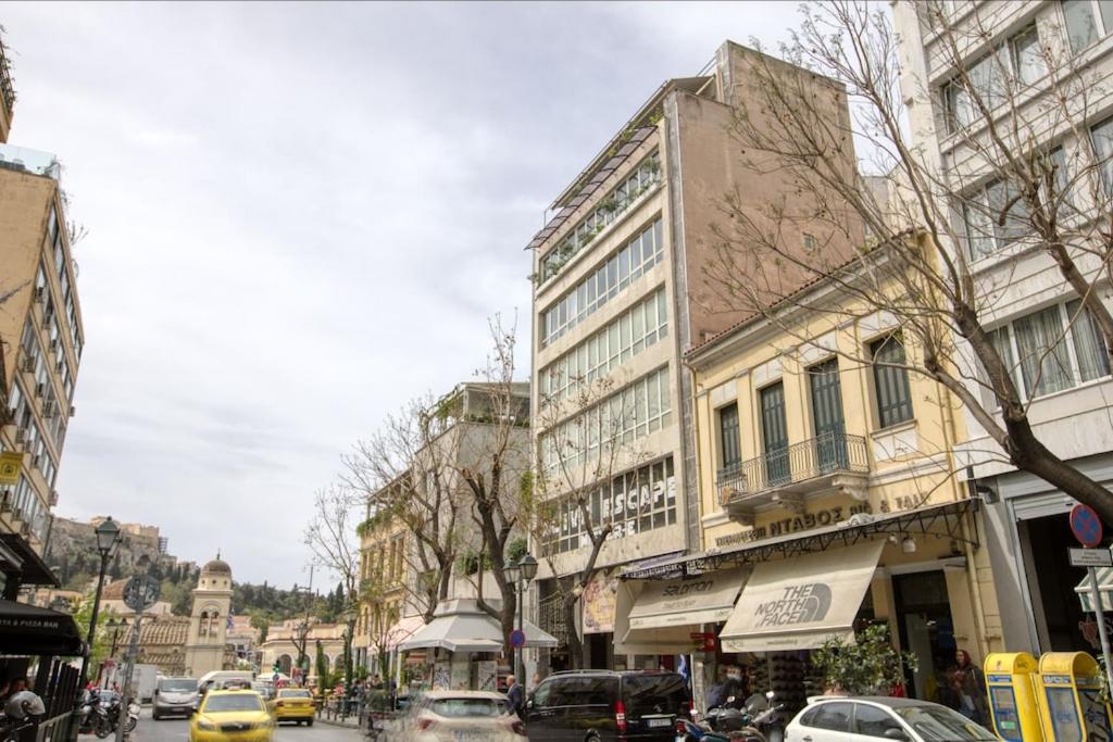 Sunny Luxury Loft,Stunning Acropolis View, Jacuzzi Apartment Atena Exterior foto