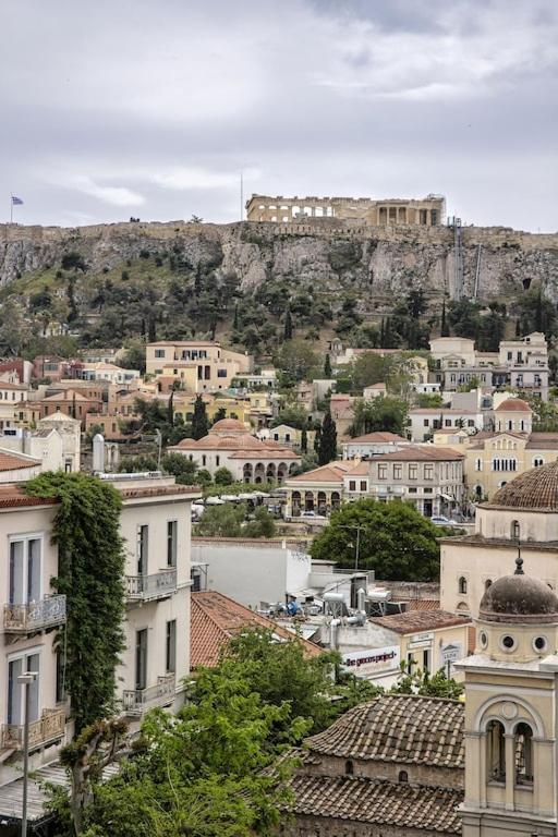 Sunny Luxury Loft,Stunning Acropolis View, Jacuzzi Apartment Atena Exterior foto
