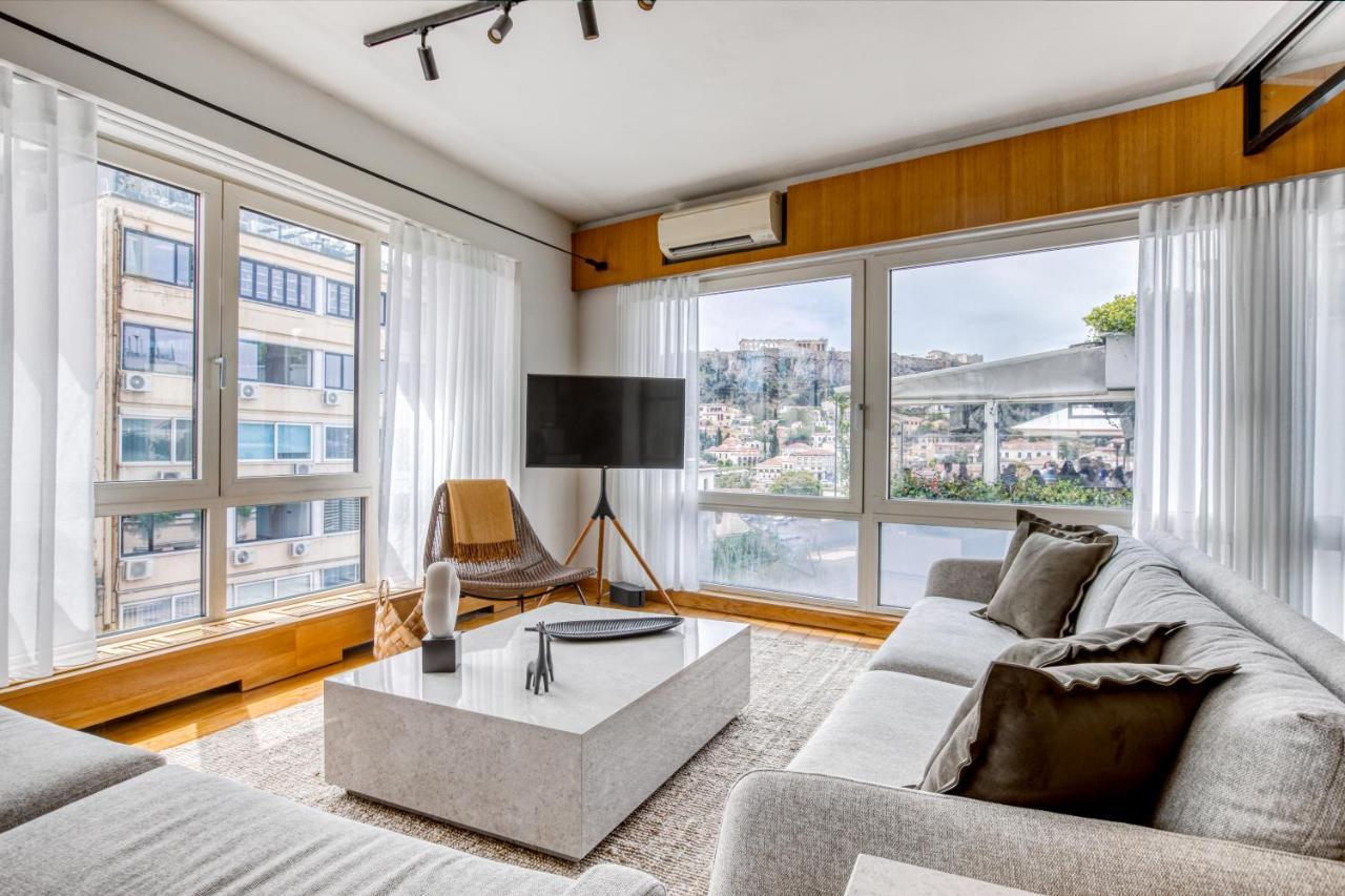 Sunny Luxury Loft,Stunning Acropolis View, Jacuzzi Apartment Atena Exterior foto