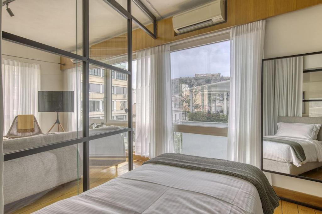 Sunny Luxury Loft,Stunning Acropolis View, Jacuzzi Apartment Atena Exterior foto